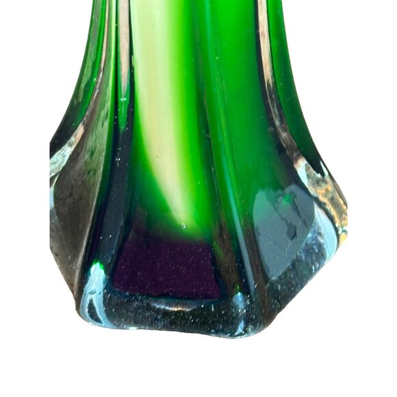 Jack‎ in the Pulpit Vase 11 1-2” Tall Green, Red and White - Picture 6 of 8